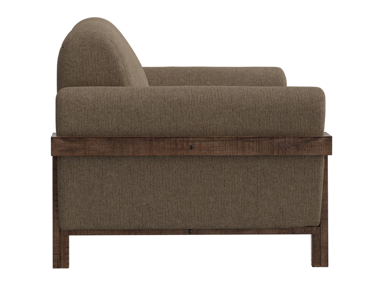 Loft Brown Loveseat, Brown, Wooden Frame & Base - IUP644-LOV-152