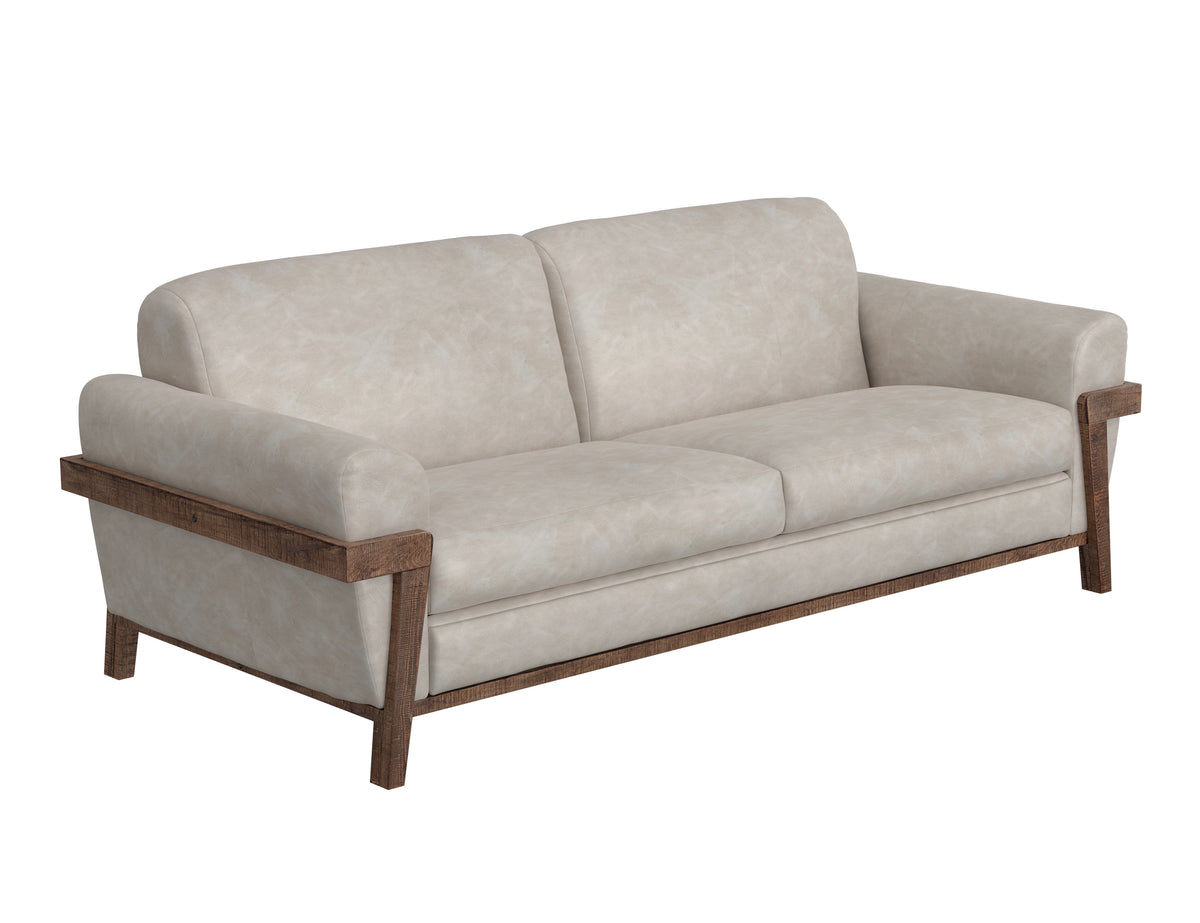 Loft Brown Sofa, Gray, Wooden Frame & Base - IUP644-SOF-210