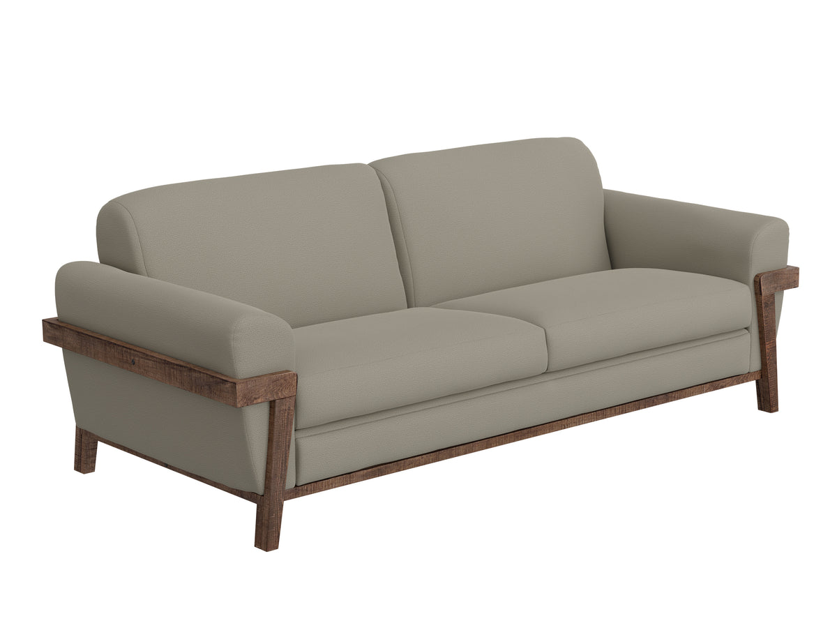 Loft Brown Sofa, Gray, Wooden Frame & Base - IUP644-SOF-151