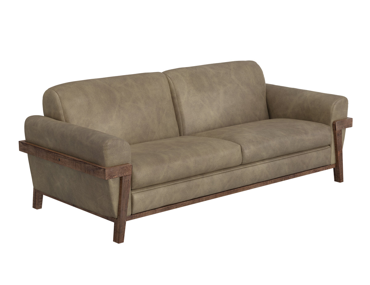 Loft Brown Sofa, Brown, Wooden Frame & Base - IUP644-SOF-201