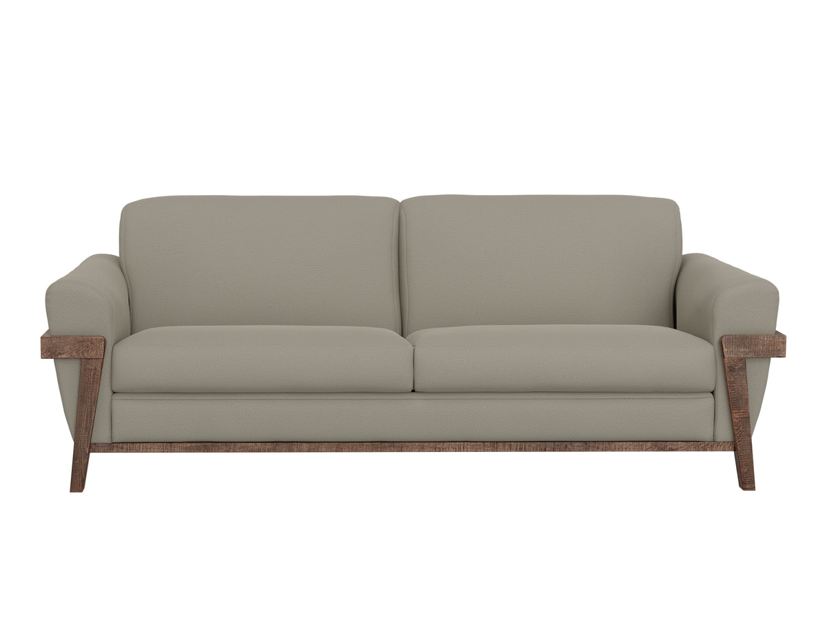 Loft Brown Sofa, Gray, Wooden Frame & Base - IUP644-SOF-151
