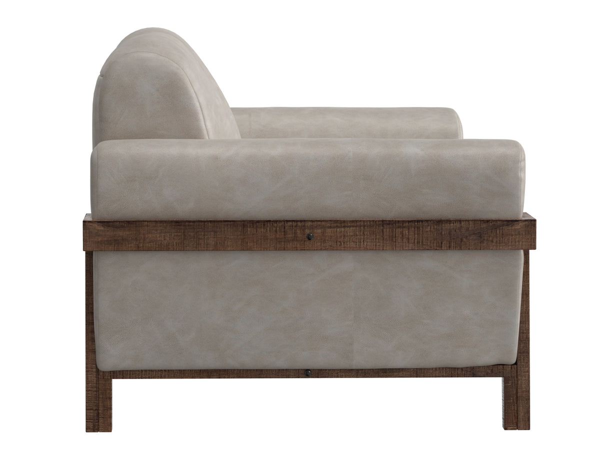 Loft Brown Sofa, Gray, Wooden Frame & Base - IUP644-SOF-210