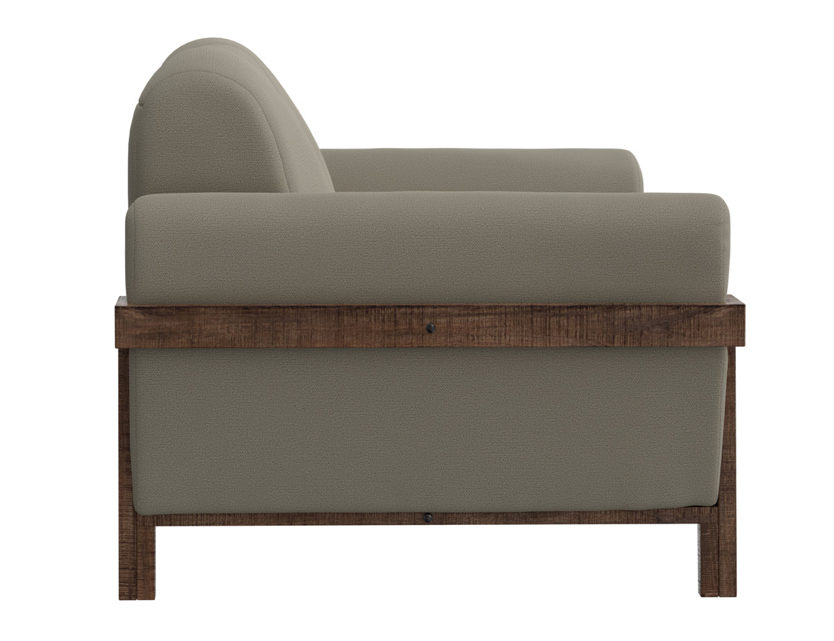 Loft Brown Sofa, Gray, Wooden Frame & Base - IUP644-SOF-151