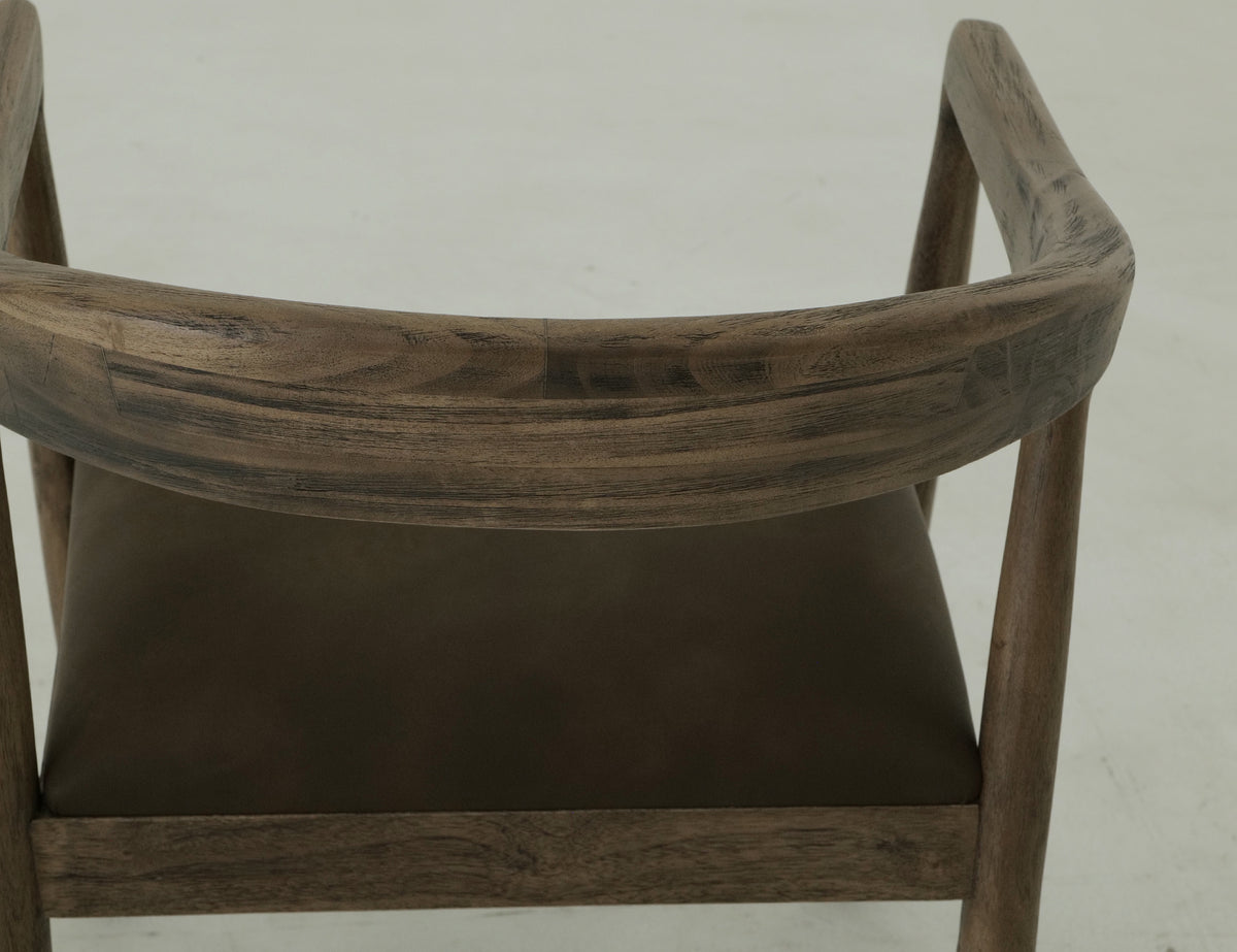 Natural Teca Chair, Brown, Wooden - Melina
