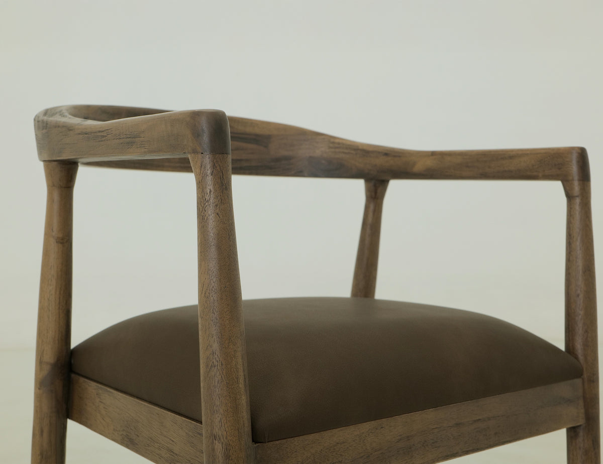 Natural Teca Chair, Brown, Wooden - Melina