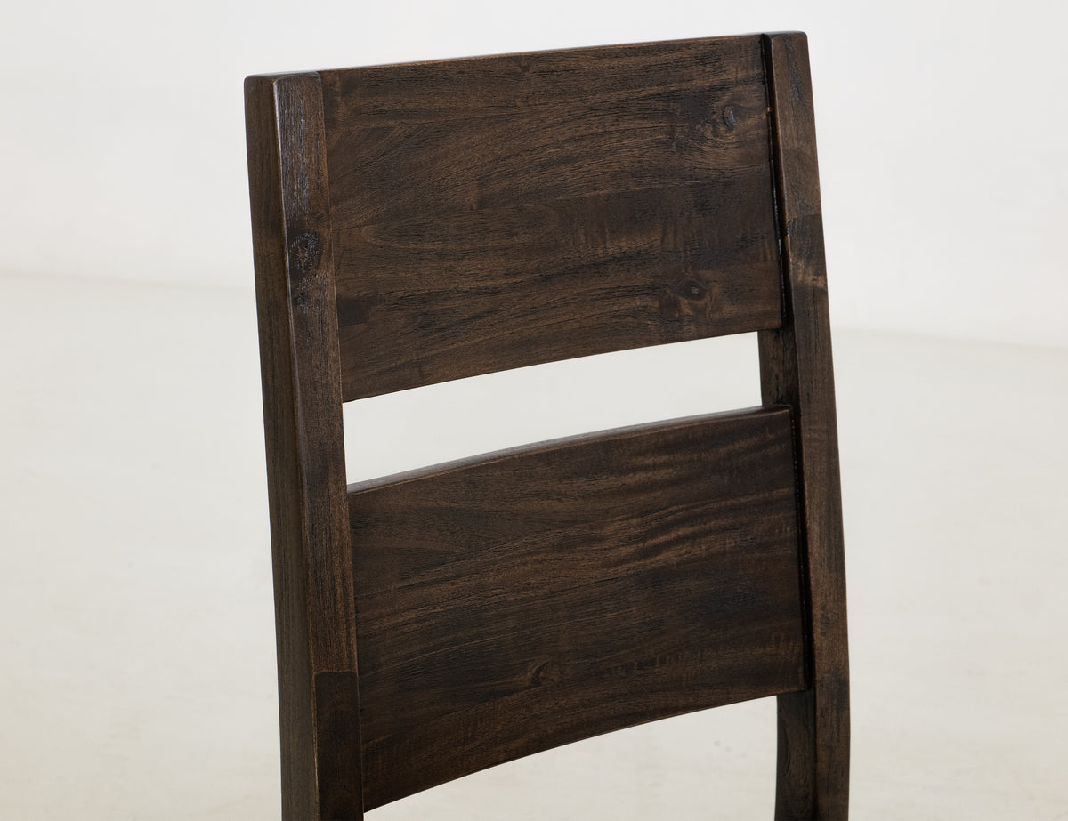 Dark Teak Chair, Wooden