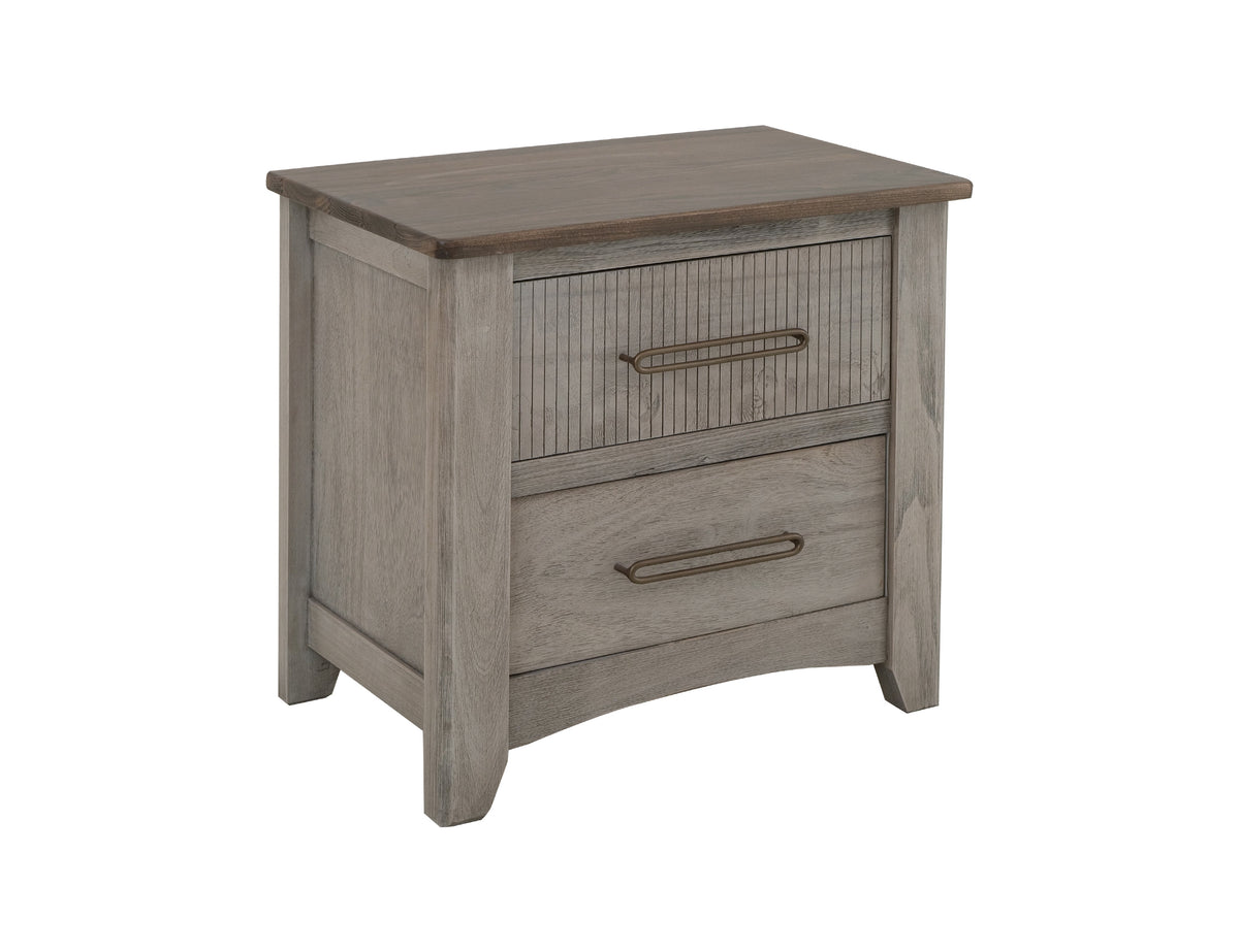Ridge Nightstand, 2 Drawer