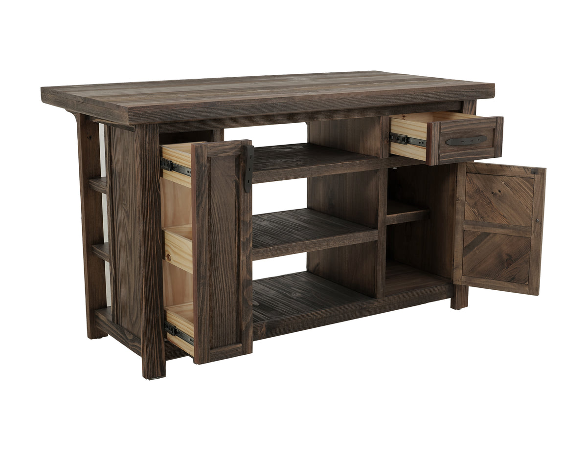 Dutton Kitchen Island, 2 Drawer, 1 Door