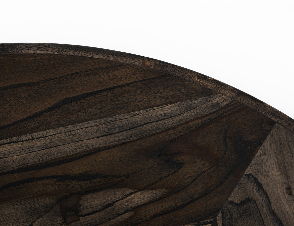 Black Balam Round Table, Black, Top