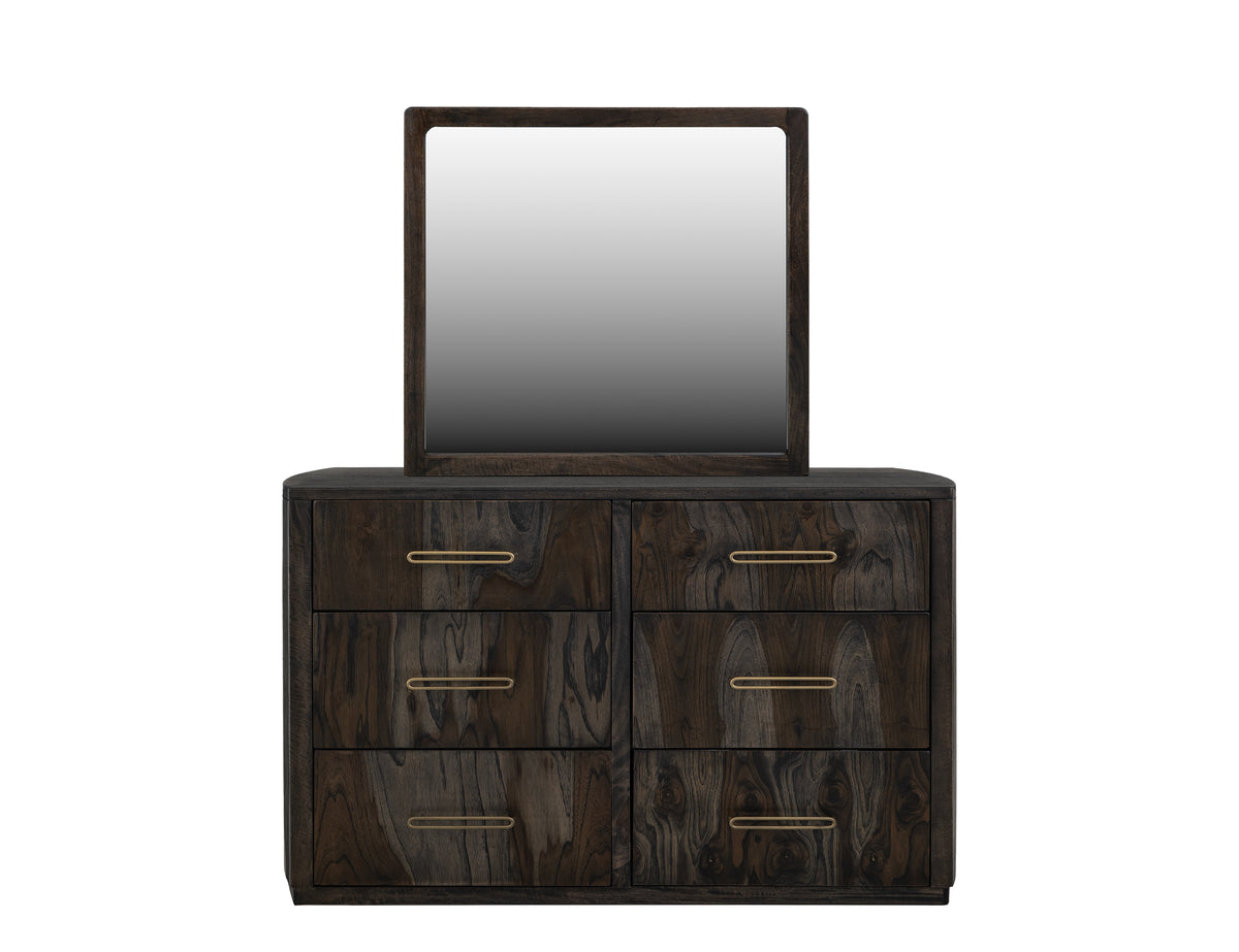 Black Balam Dresser, Black, 6 Drawer