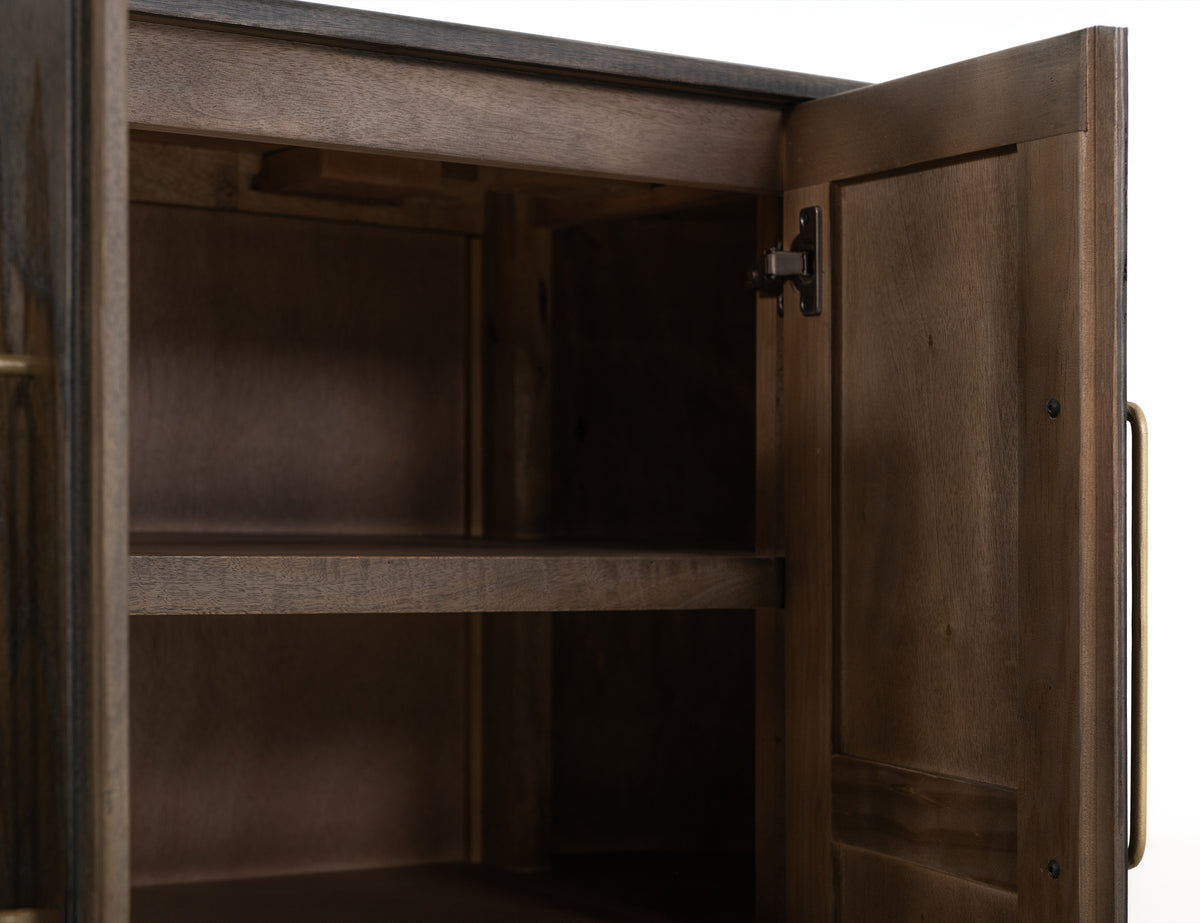 Black Balam Console, Black, 4 Doors