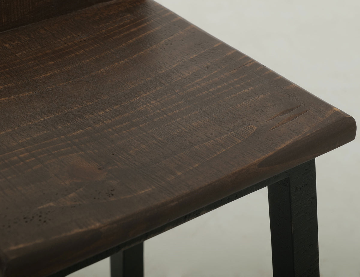 Pueblo Stool, Brown, 30" Wooden