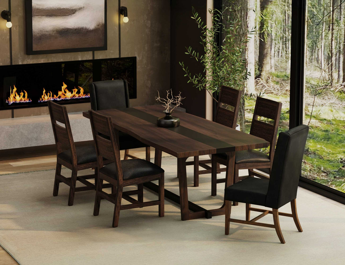 Riverwood Upholstered Chair, Chair with a high backrest