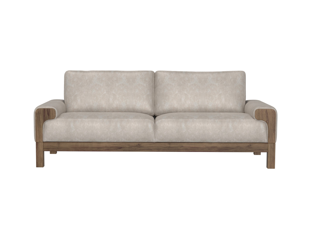 Sedona Sofa, Gray, Wooden Frame & Base