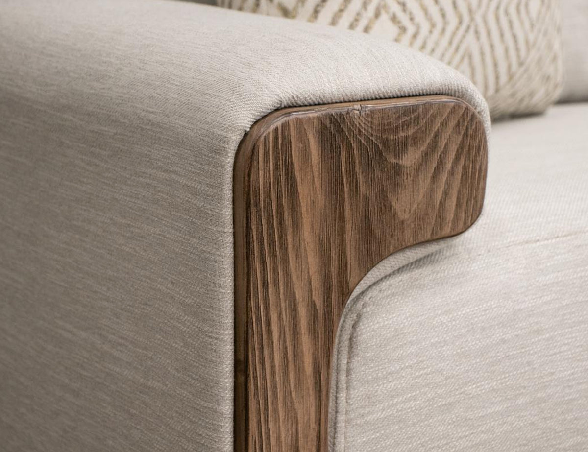 Sedona Sofa, Beige, Wooden Frame & Base - IUP966-SOF-131