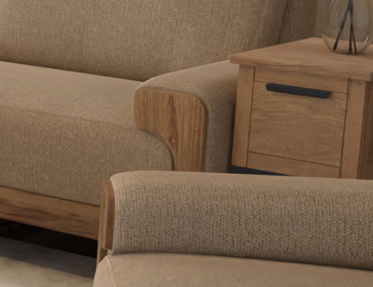Sedona Sofa, Brown, Wooden Frame & Base - IUP966-SOF-152