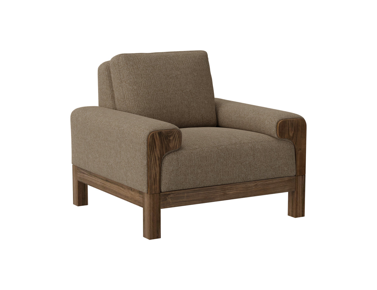 Sedona Armchair, Brown, Wooden Frame & Base - IUP966-ACH-152