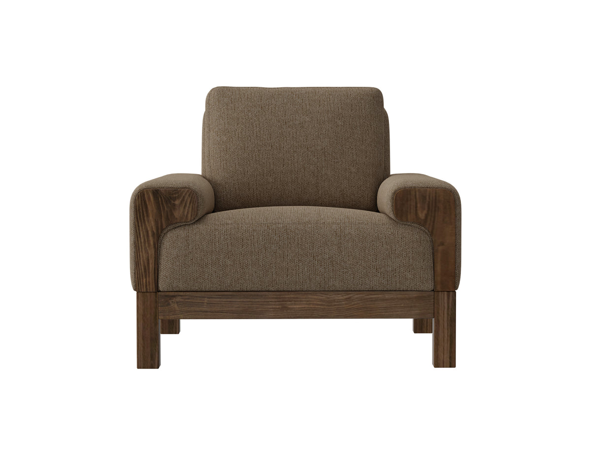 Sedona Armchair, Brown, Wooden Frame & Base - IUP966-ACH-152