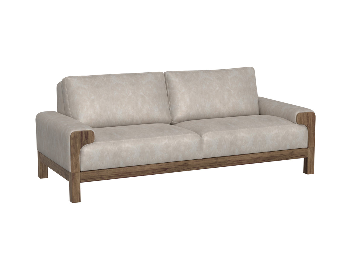 Sedona Sofa, Gray, Wooden Frame & Base