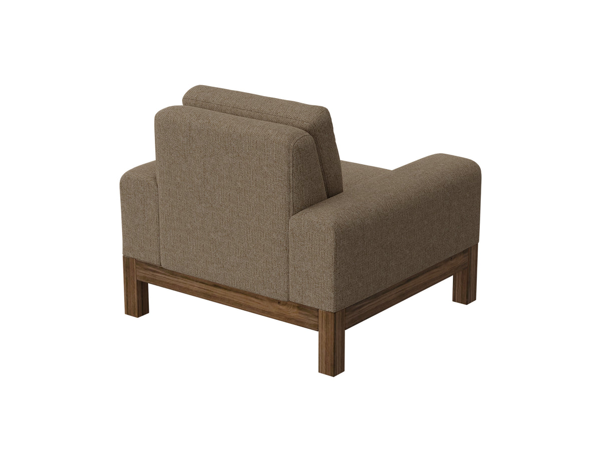Sedona Armchair, Brown, Wooden Frame & Base - IUP966-ACH-152
