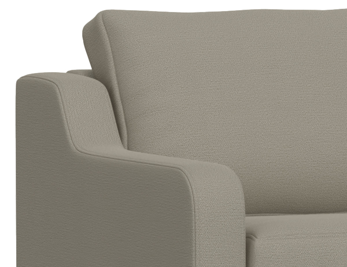 Samba Loveseat, Gray, Wooden Frame & Base - IUP298-LOV-151