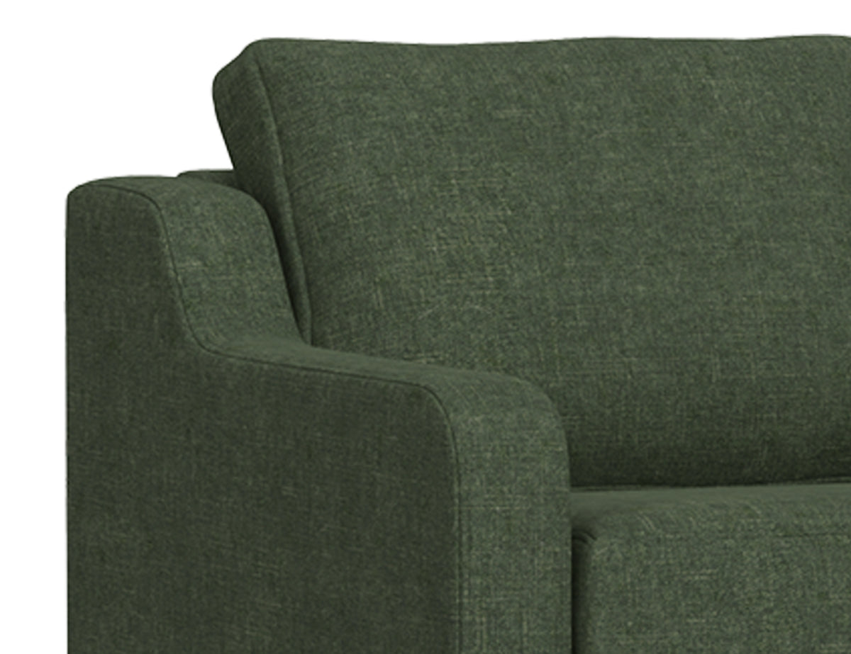 Samba Sofa, Green, Wooden Frame & Base