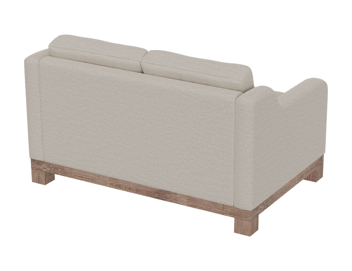 Samba Loveseat, Beige, Wooden Frame & Base - IUP298-LOV-161