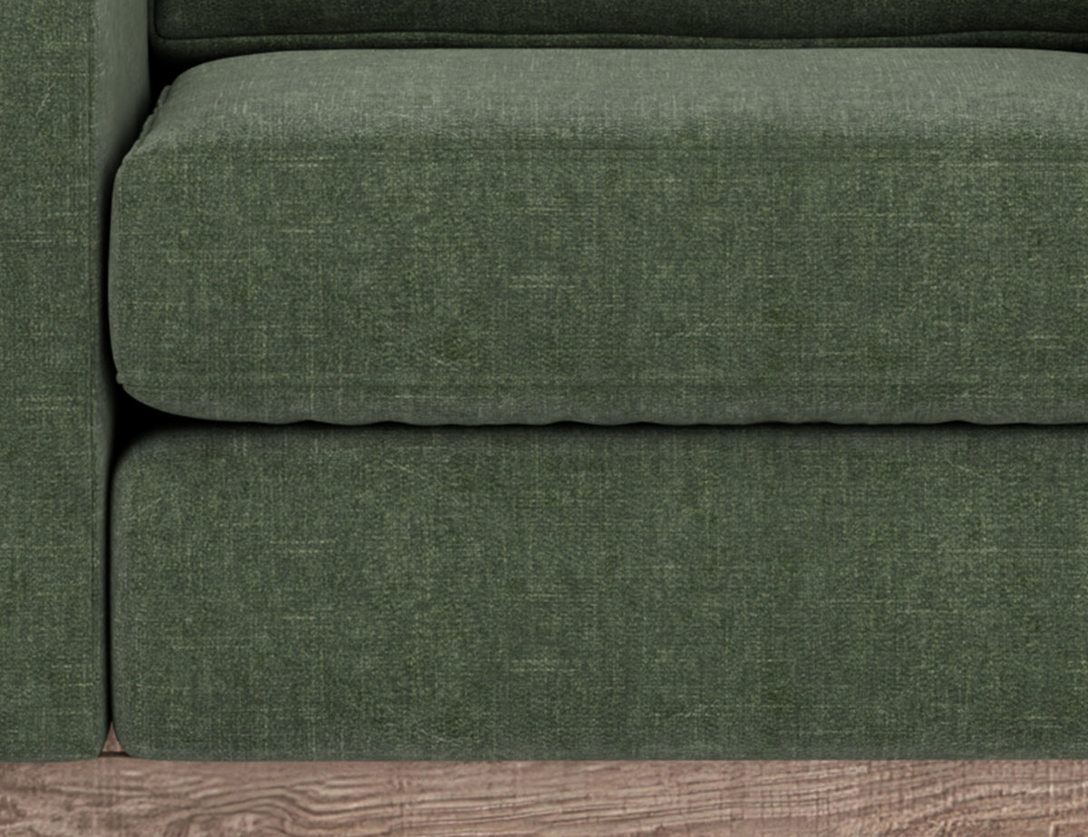 Samba Sofa, Green, Wooden Frame & Base