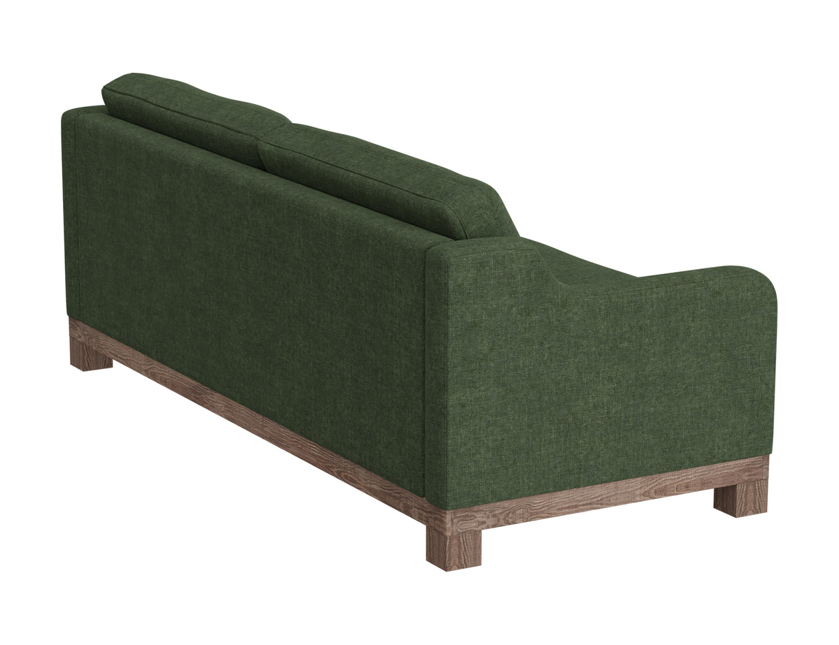 Samba Sofa, Green, Wooden Frame & Base