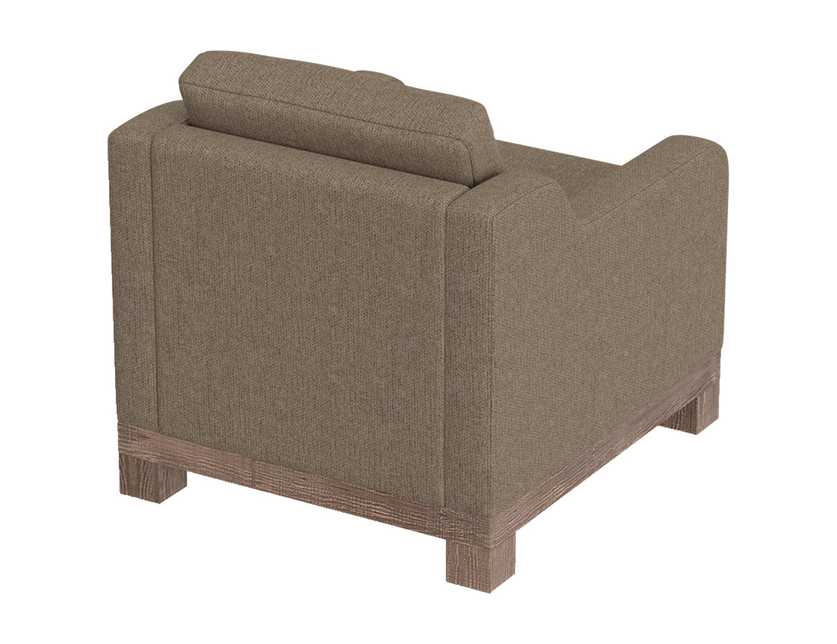 Samba Armchair, Brown, Wooden Frame & Base - IUP298-ACH-152