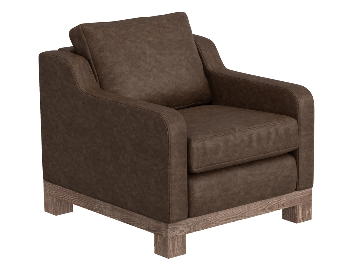Samba Armchair, Brown, Wooden Frame & Base - IUP298-ACH-212