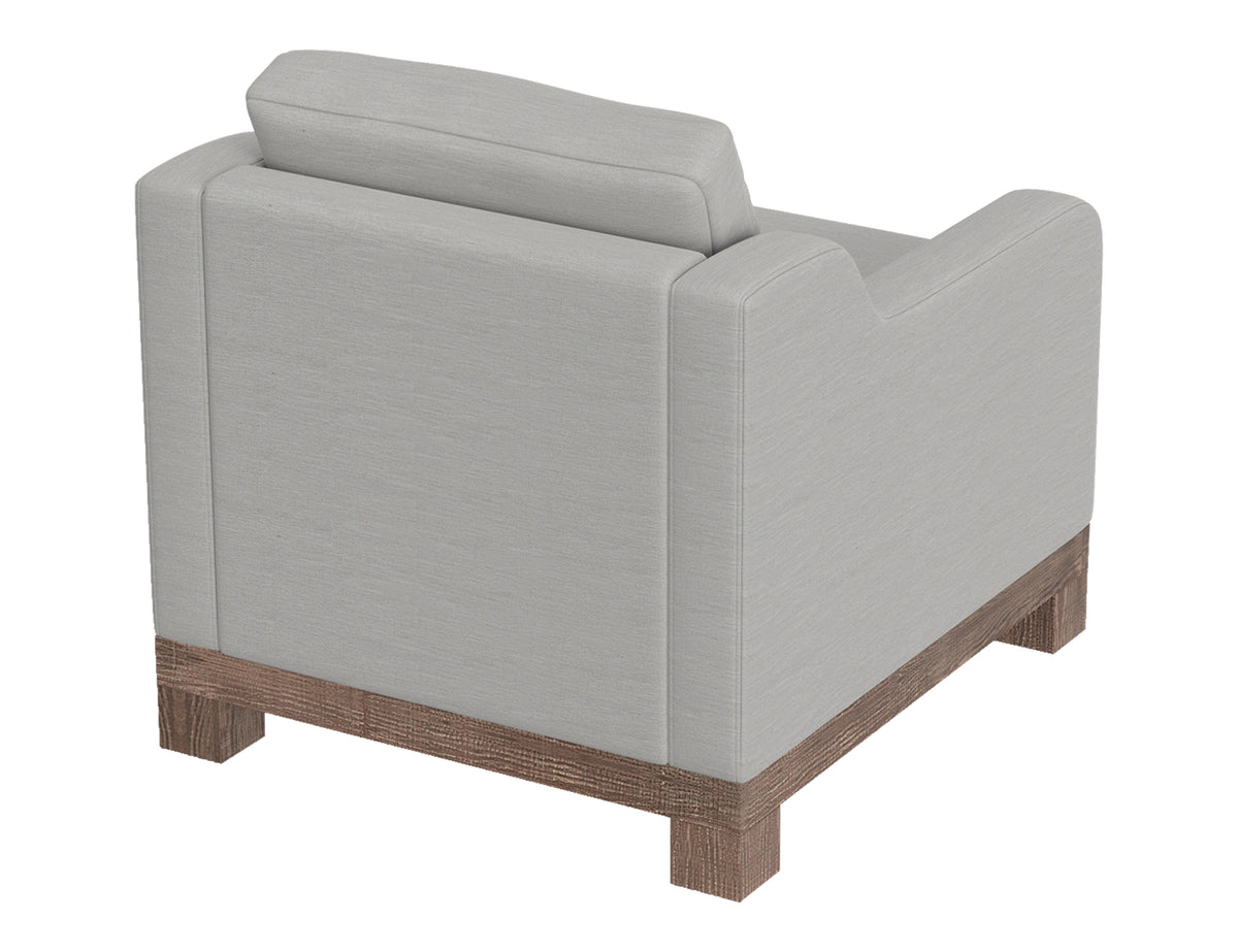 Samba Armchair, Beige, Wooden Frame & Base - IUP298-ACH-131