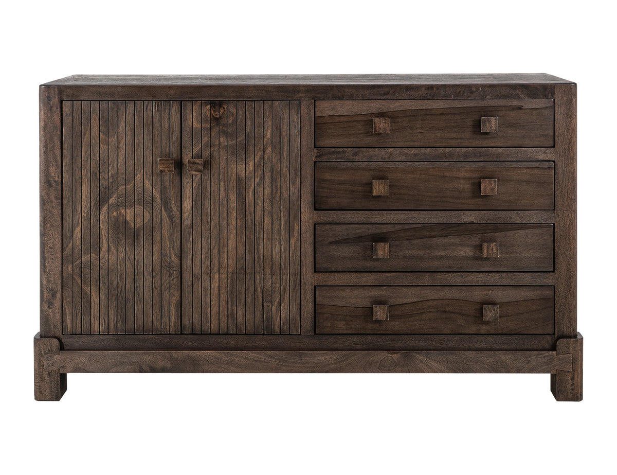 Dark Atenas Console, 4 Drawer & 2 Door