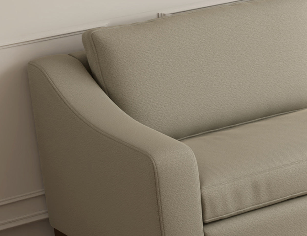 Natural Parota Loveseat, Gray, Wooden Frame & Base - IUP868-LOV-151