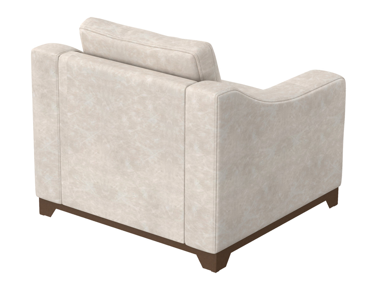Natural Parota Armchair, Gray, Wooden Frame & Base - IUP868-ACH-210