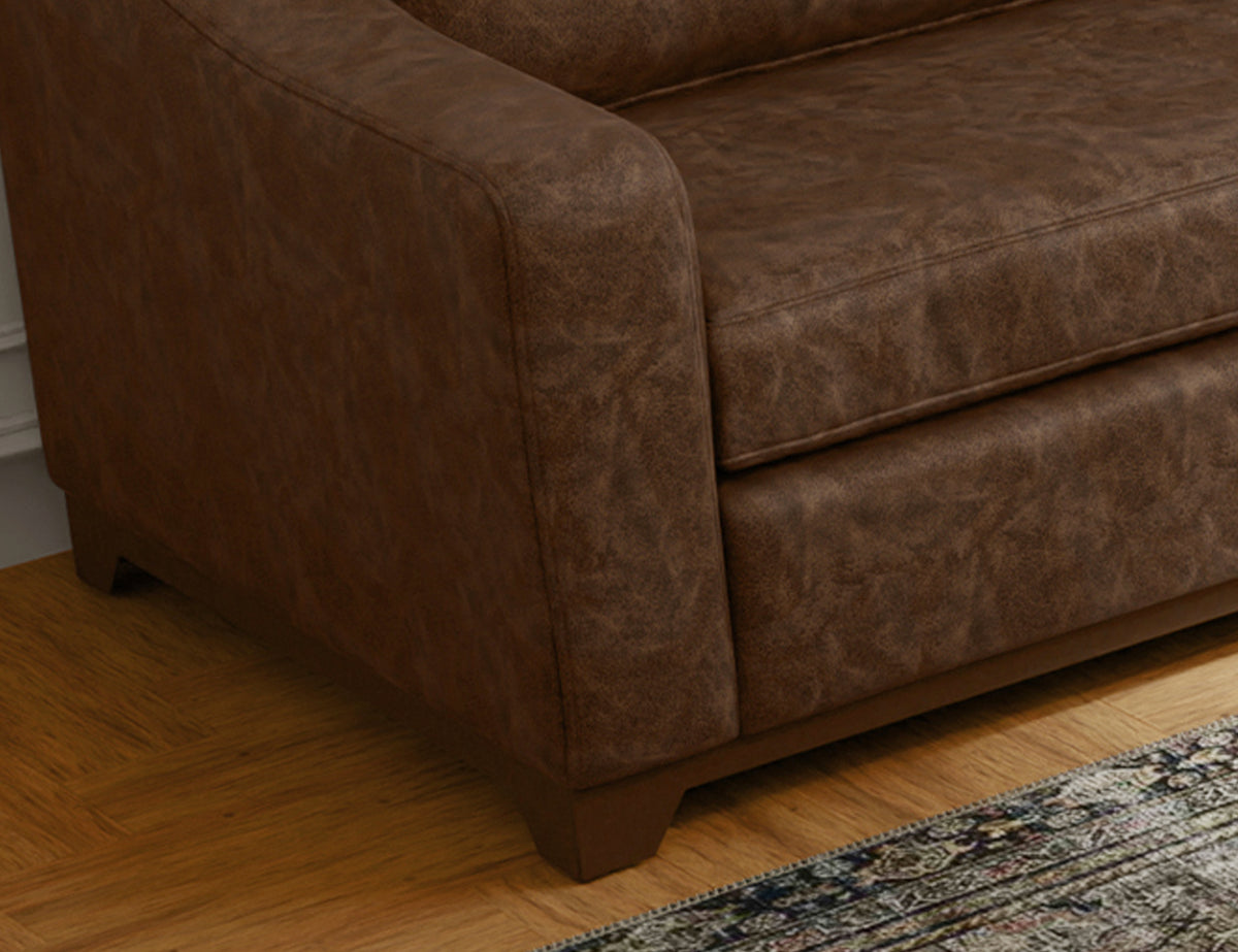 Natural Parota Sofa, Brown, Wooden Frame & Base - IUP868-SOF-212