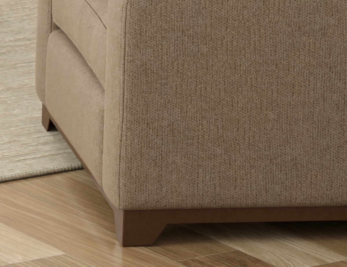 Natural Parota Loveseat, Brown, Wooden Frame & Base - IUP868-LOV-152