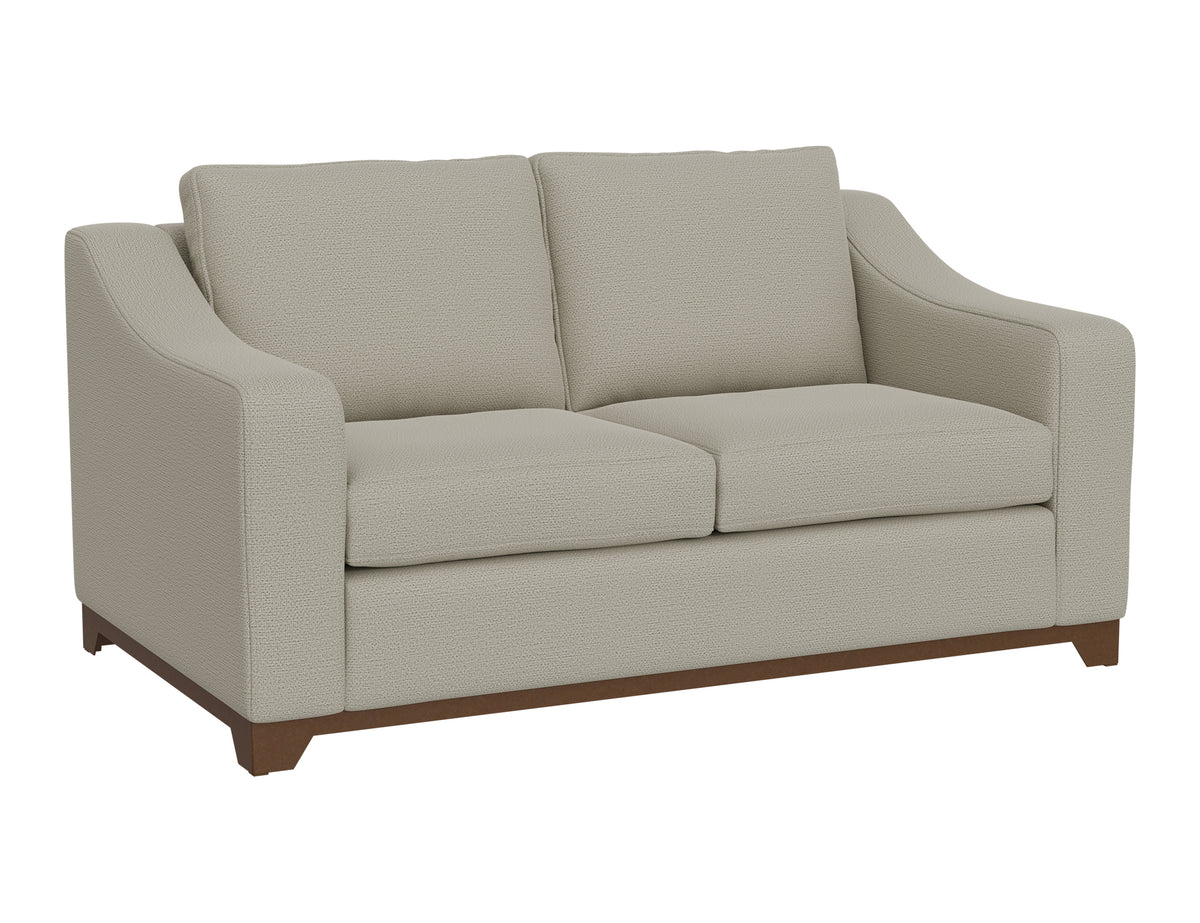 Natural Parota Loveseat, Gray, Wooden Frame & Base - IUP868-LOV-151