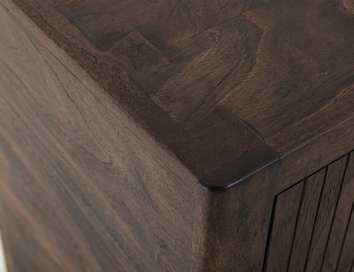 Dark Atenas Console, 4 Drawer & 2 Door