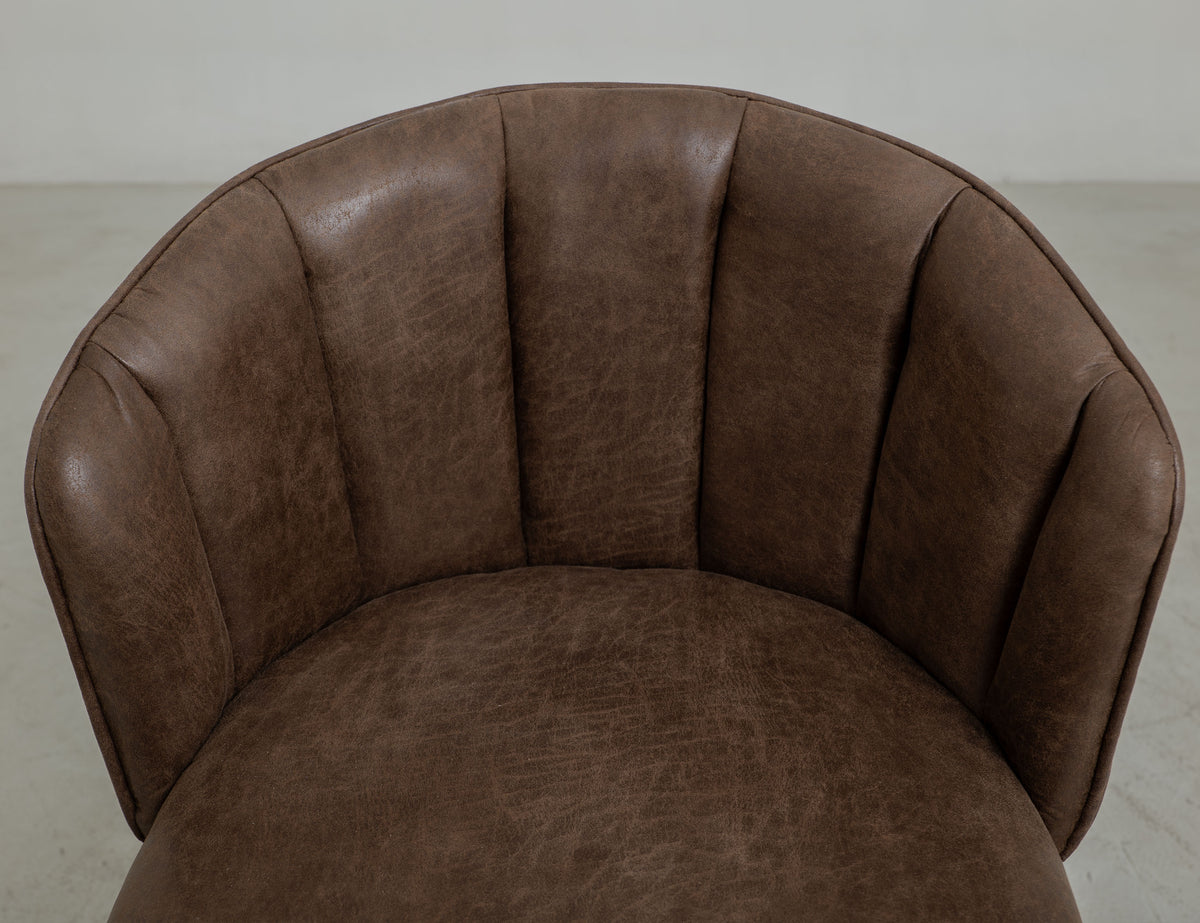 Tamesis Upholstered Barstool, Brown, Barstool 24"