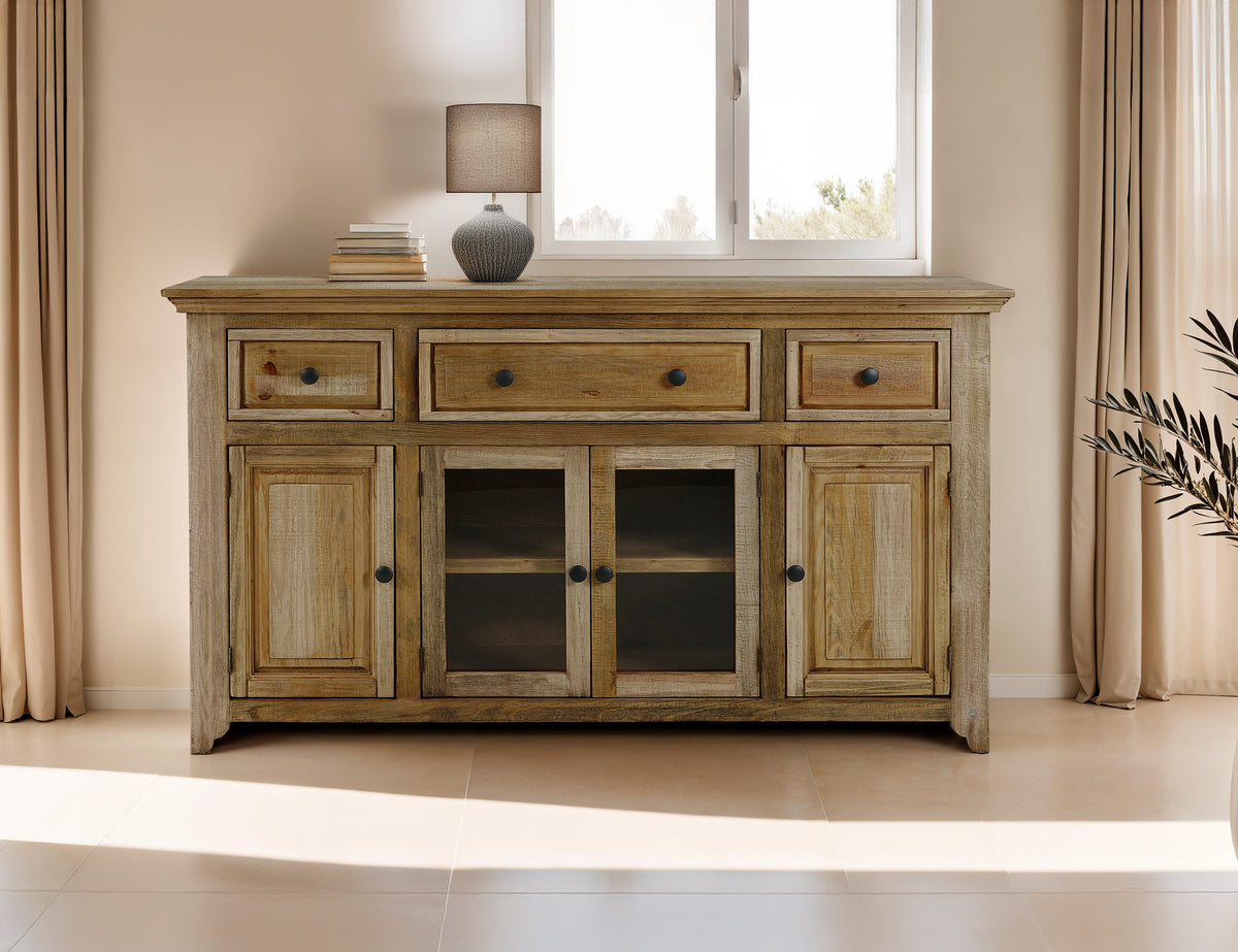 Marquez Console, 3 Drawer 4 Door