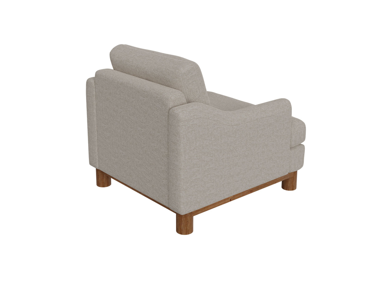 Olimpia Armchair, Beige, Wooden Frame & Base - IUP738-ACH-161
