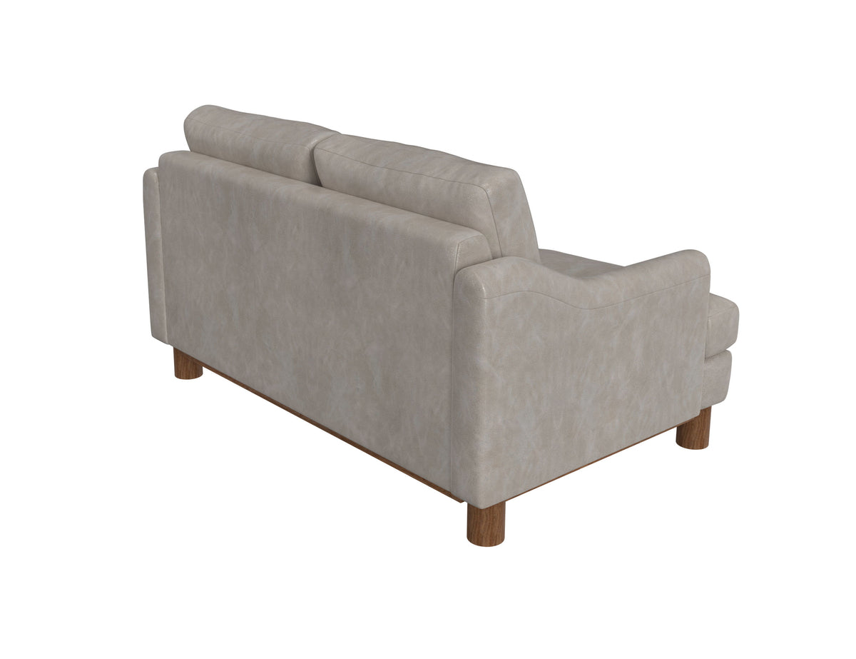 Olimpia Loveseat, Gray, Wooden Frame & Base