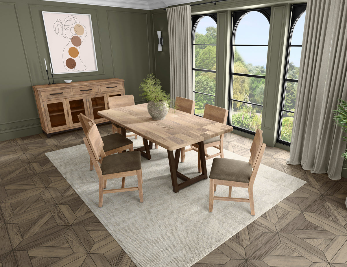 Natural Parota Chair, Brown, Wooden - IFD8681CHR