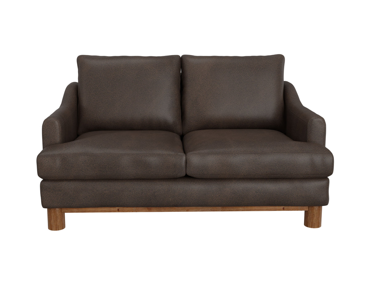 Olimpia Loveseat, Brown, Wooden Frame & Base - IUP738-LOV-212