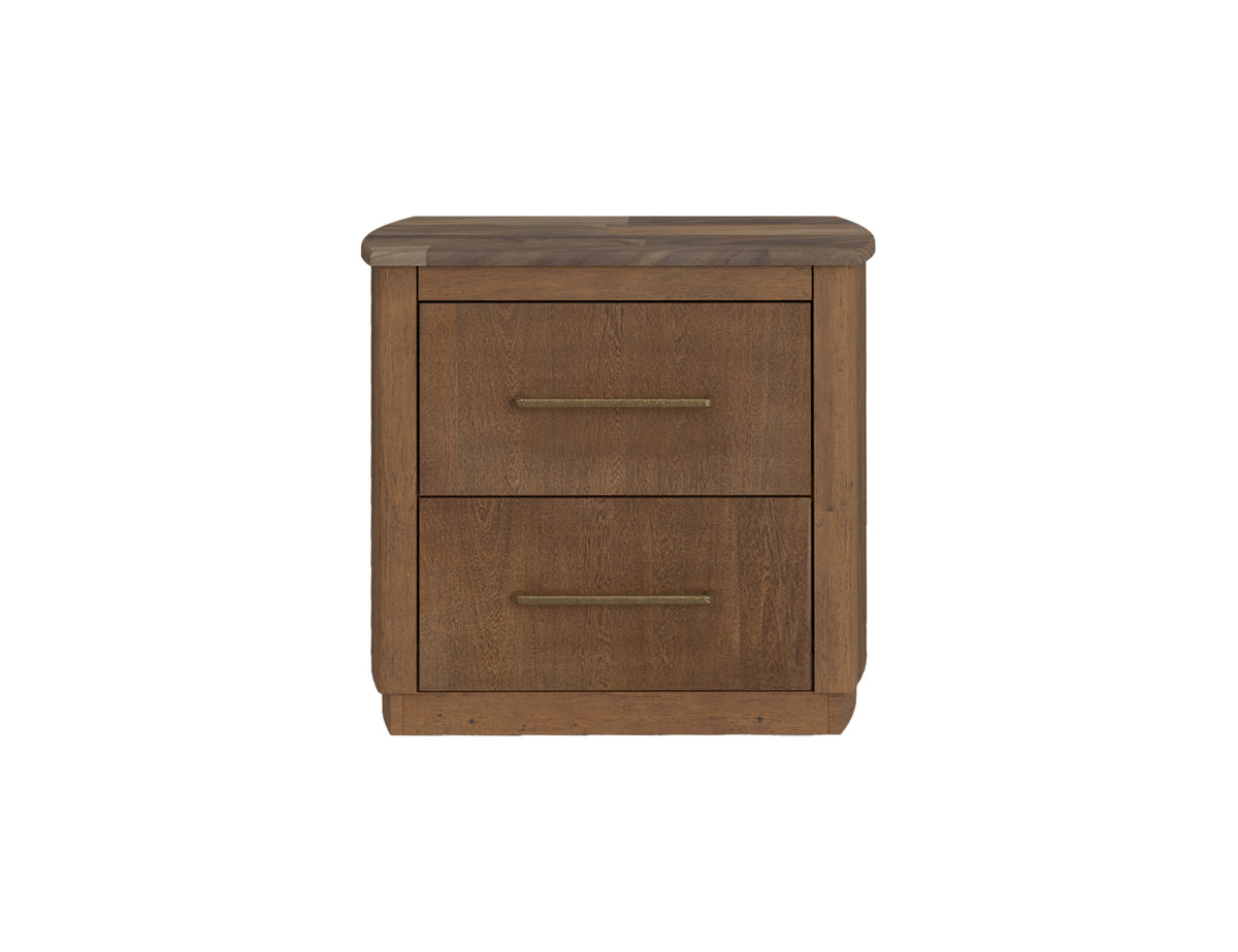 Mezquite Nightstand, Brown, 2 Drawer - IFD6622NTS