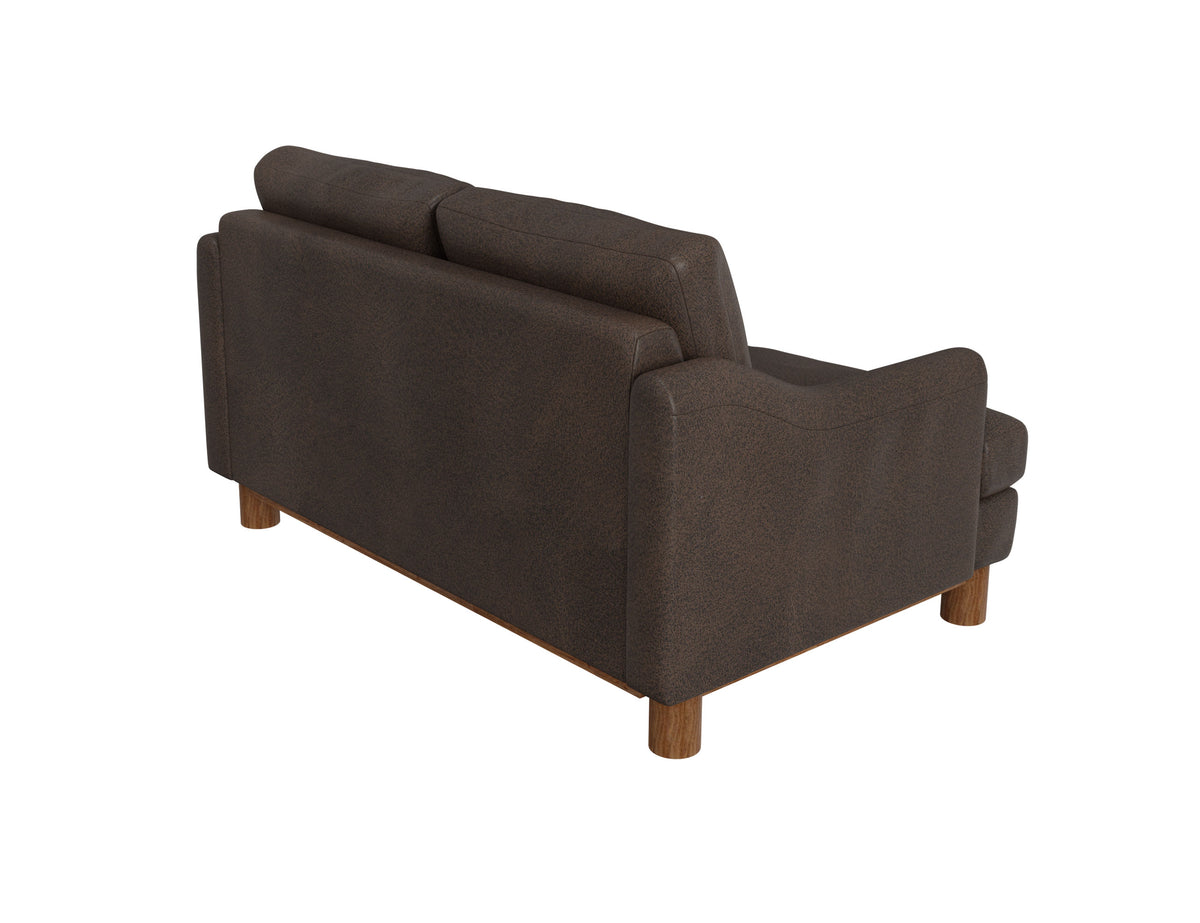 Olimpia Loveseat, Brown, Wooden Frame & Base - IUP738-LOV-212