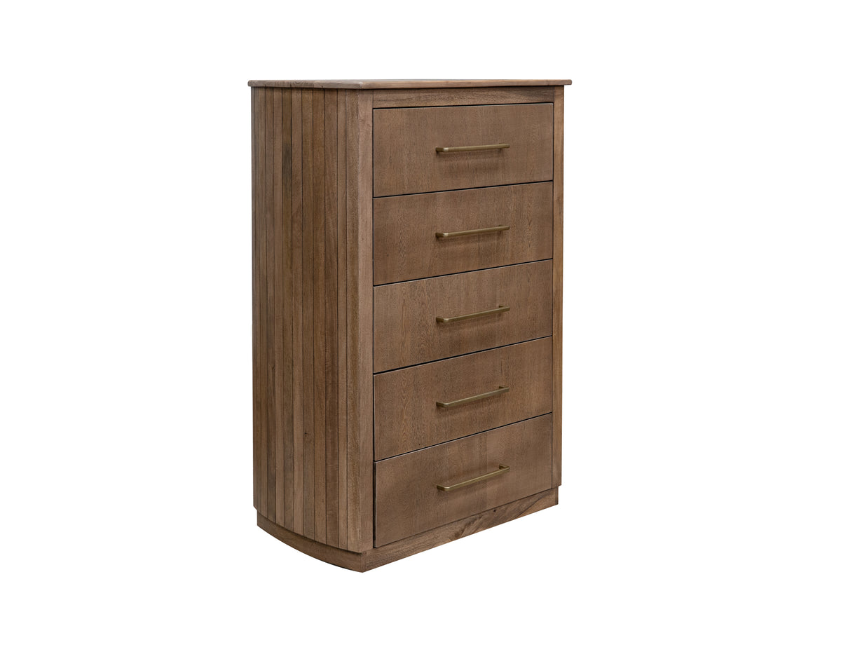 Mezquite Chest, Brown, 5 Drawer