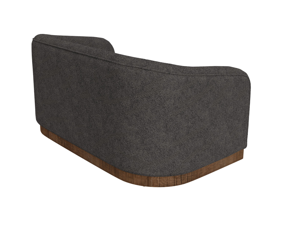 Suomi Loveseat, Gray, Wooden Frame & Base - IUP551-LOV-121