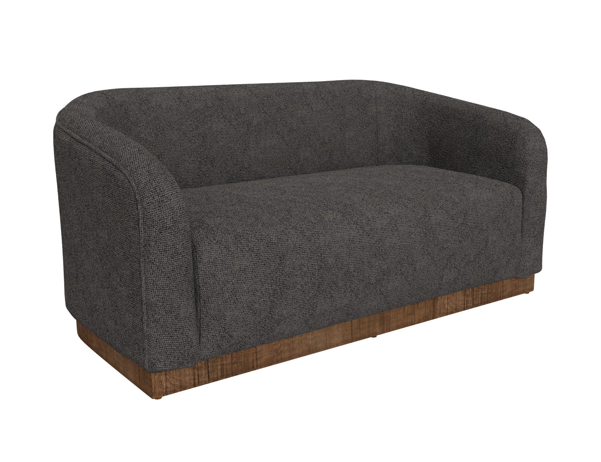 Suomi Loveseat, Gray, Wooden Frame & Base - IUP551-LOV-121